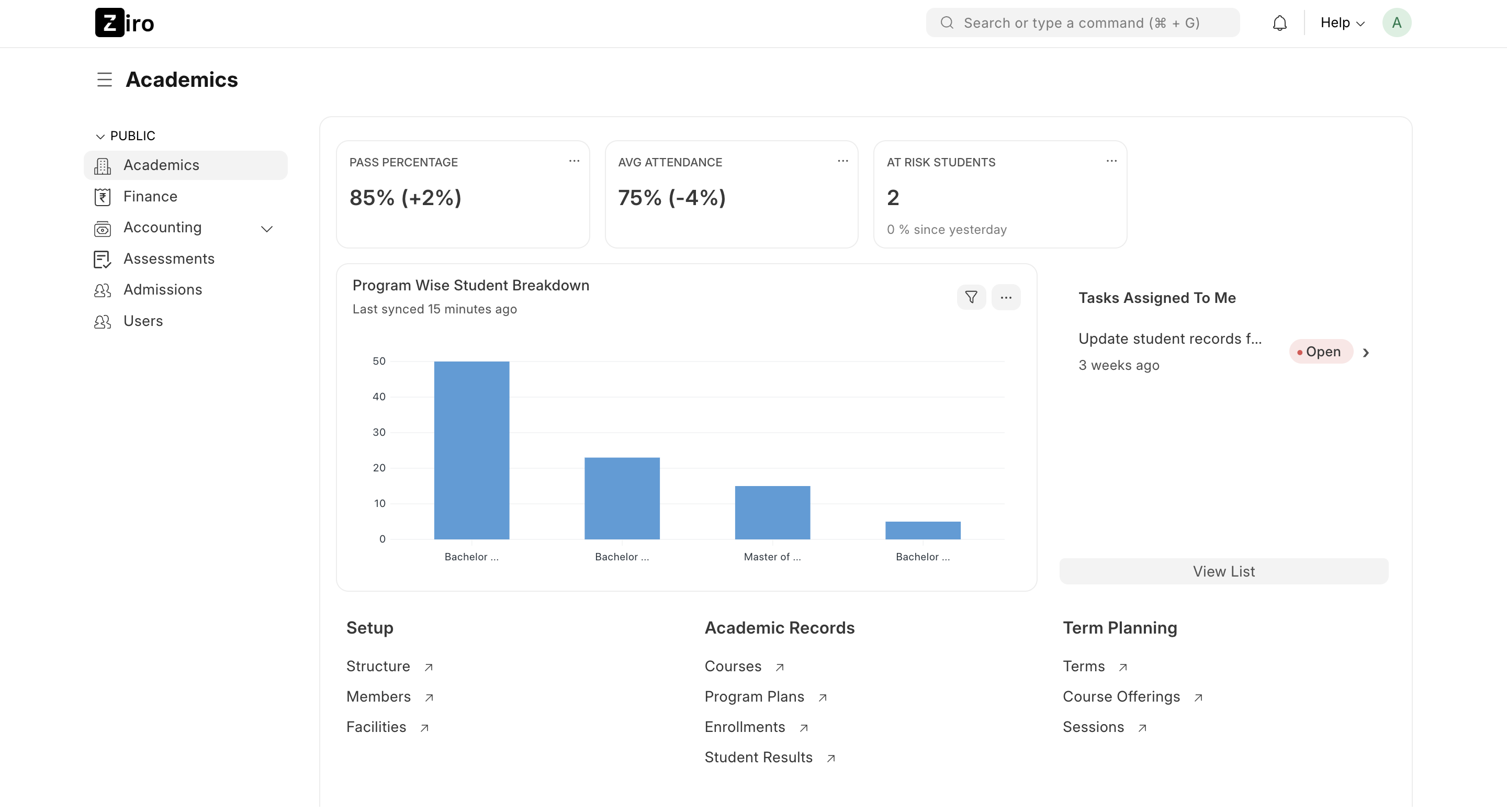 ERP Dashboard